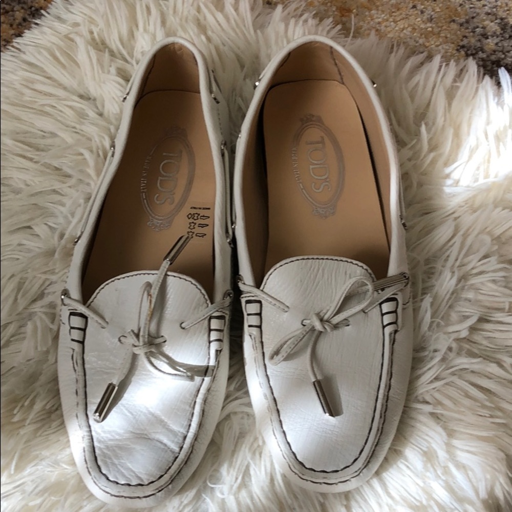 Tod’s moccasins, off white. Size 38. Comfortable
